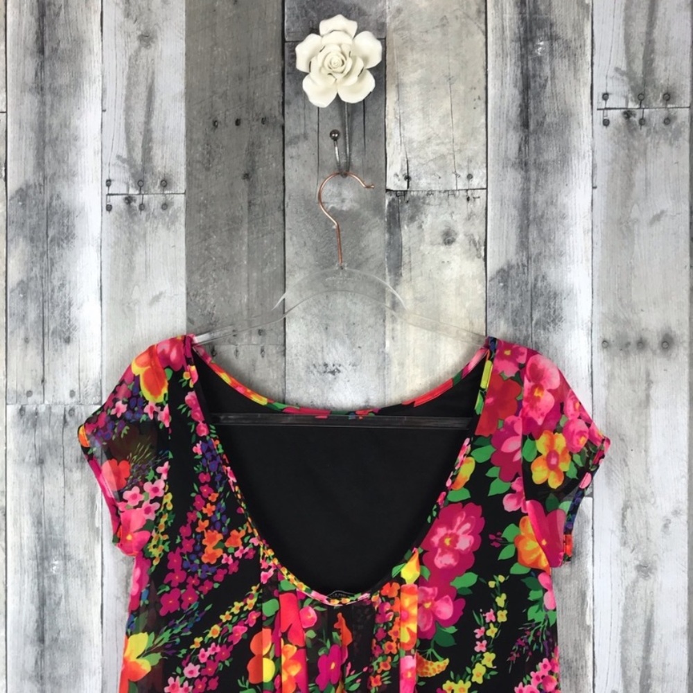 Show Me Your MuMu Floral Zozi Babydoll Dress Small - Picture 3 of 7